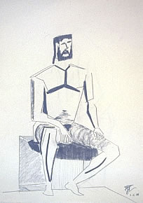 Cube Head by Tim Cole