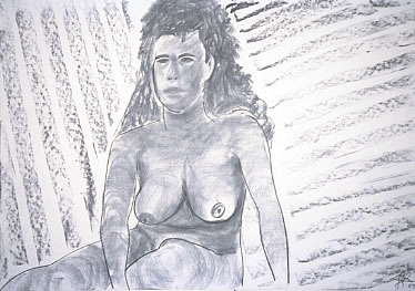 Nude Seated by Tim Cole